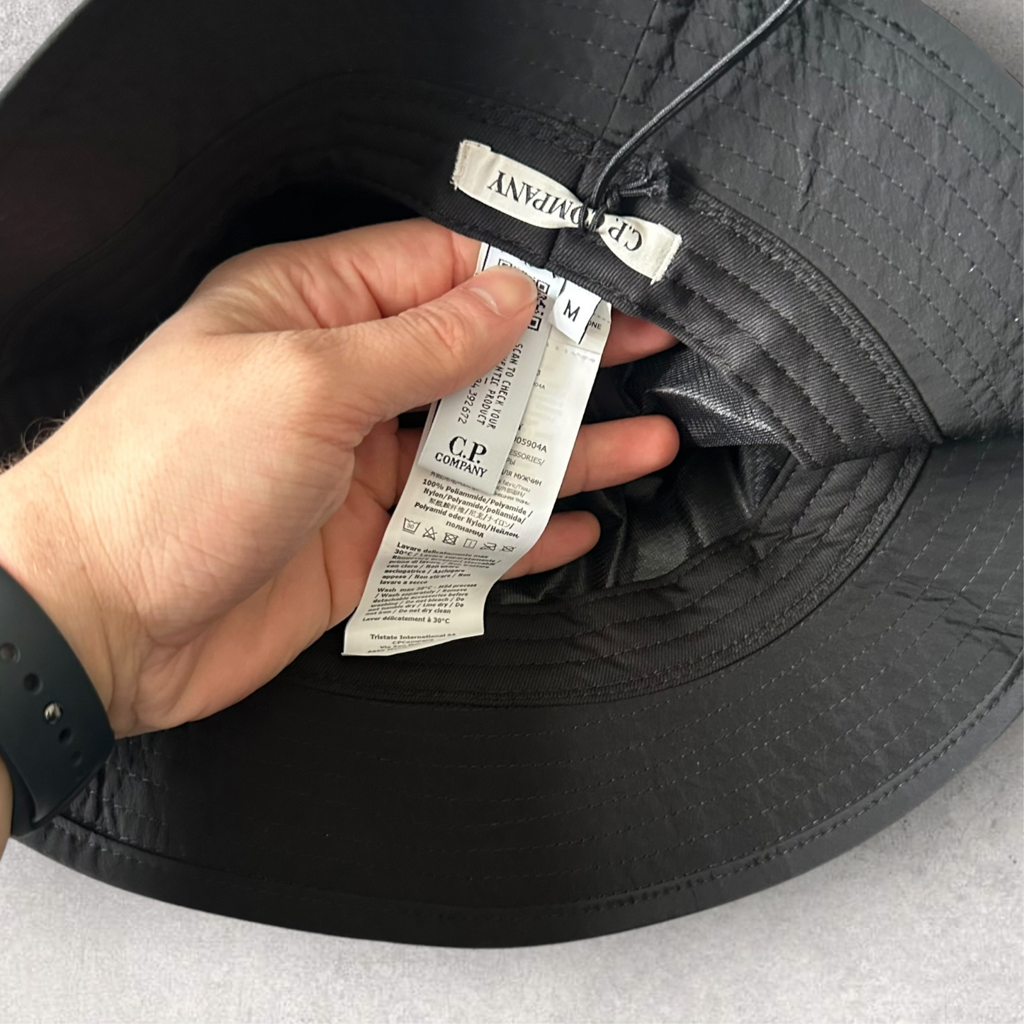 Black CP Company Bucket Hat