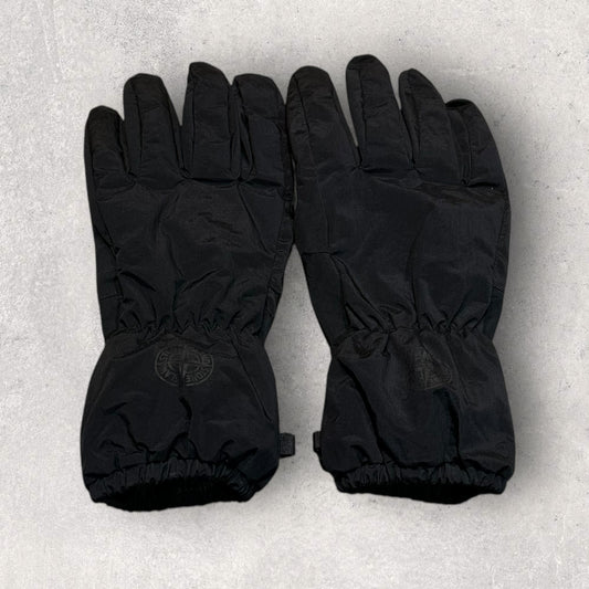 Stone Island Black Gloves