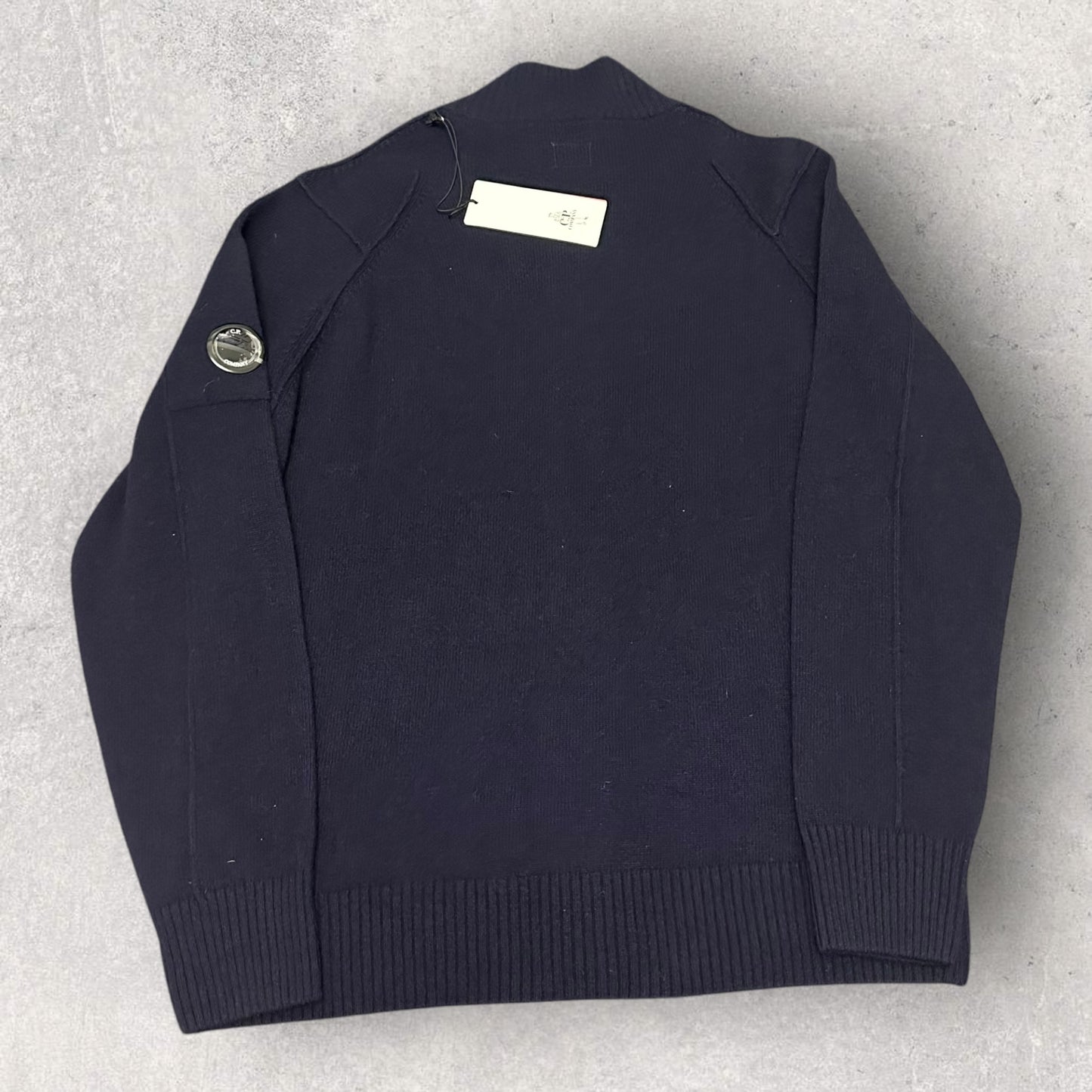 CP Company Heavy Knit Zip Up (XXL 24.5”)