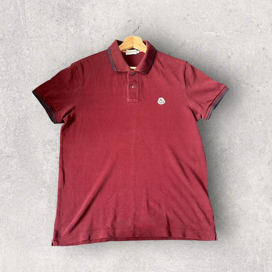 Moncler Burgundy Polo