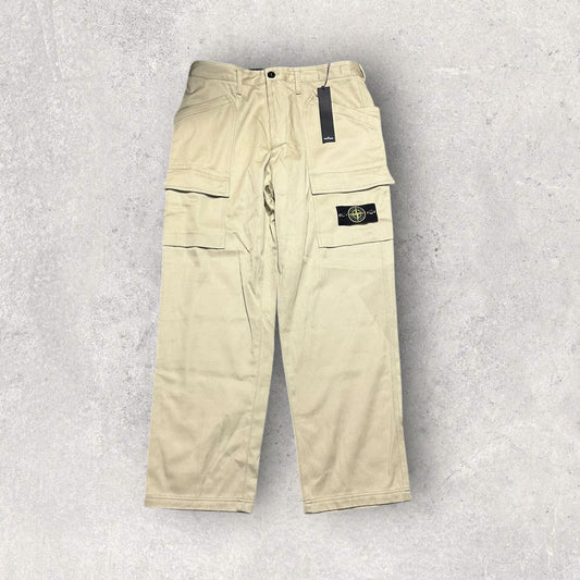 Stone Island Wide Leg Cargo Trousers 34