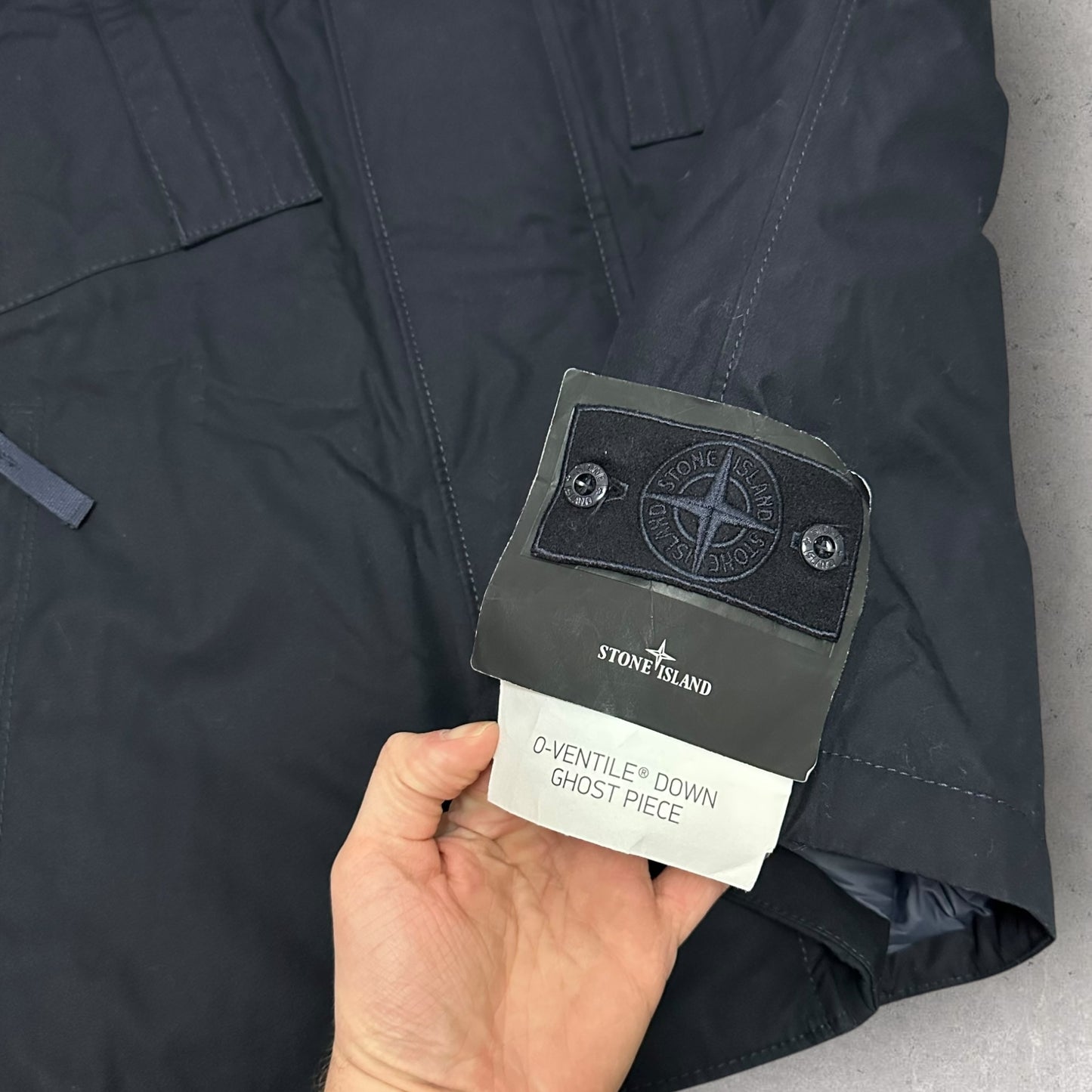 Stone Island Ghost O-Ventile Down Bodywarmer (L 23.5”)